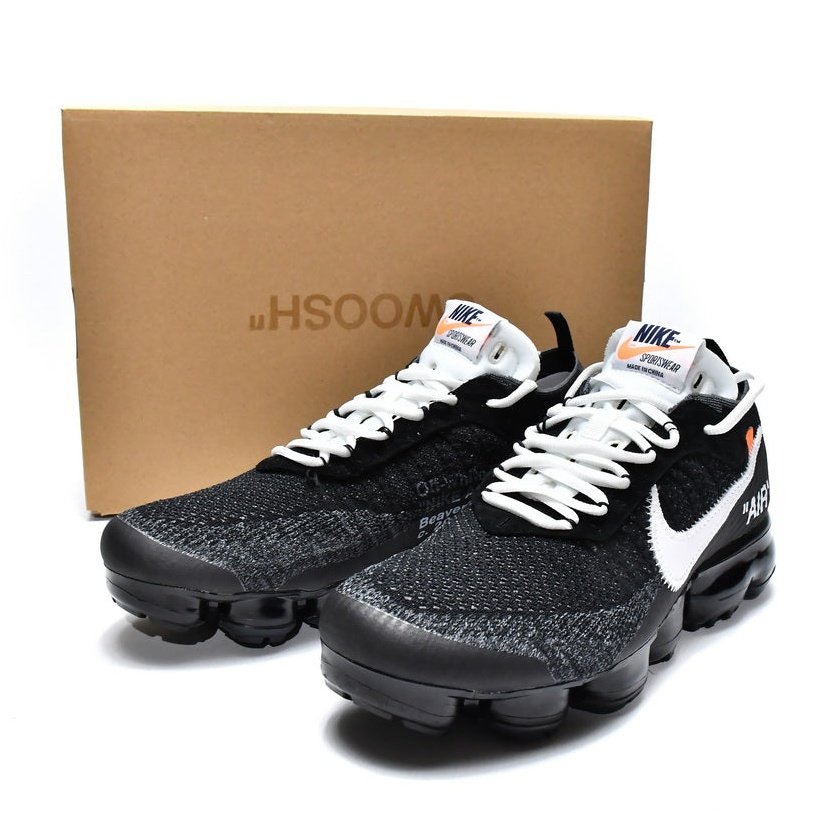 NIKE Air Vaporma - - Off-white - Black Unisex Streetwear Limited Edition - Unleash the avant-garde fusion of sport and street culture with the Nike Air VaporMax x