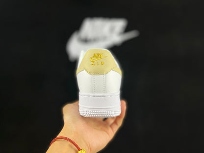 NIKE Air Force 1 'mini Swoosh - Yellow' - White Unisex Streetwear Limited Edition - **Nike Air Force 1 'Mini Swoosh White/Yellow'** The Nike Air Force 1 'Mini Swoosh White/Yellow'