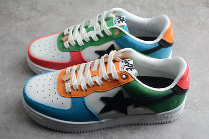 BAPE Sta Multi-color Edition Sneakers - Black Unisex Streetwear Limited Edition - ### BAPE STA Multi-Color Edition Sneakers Elevate your sneaker collection with the BAPE STA Multi-Color