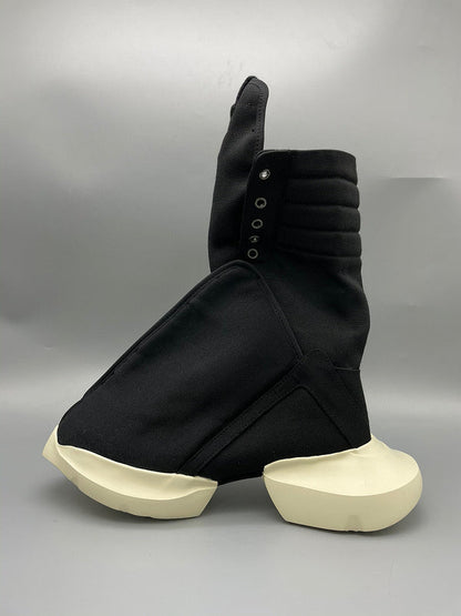 Rick Owens High-top Canvas Boots Jacket - Black Unisex Streetwear Limited Edition - **Rick Owens Black High-Top Canvas Boots: Avant-Garde Elegance** Discover the epitome of avant-garde fashion with