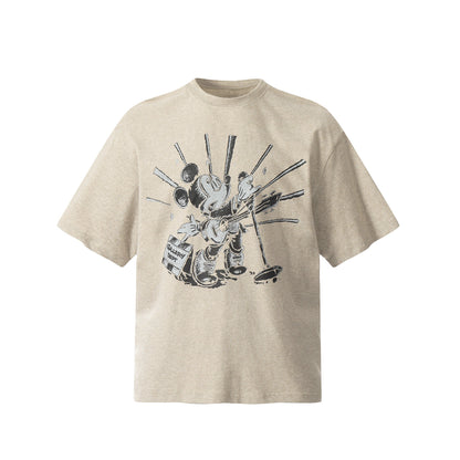 GALLERY Dept 24ss T-Shirt - Beige Unisex Streetwear Limited Edition - Introducing the Gallery Dept. Hollywood Dept. Tee, a striking addition to any fashion-forward wardrobe. This