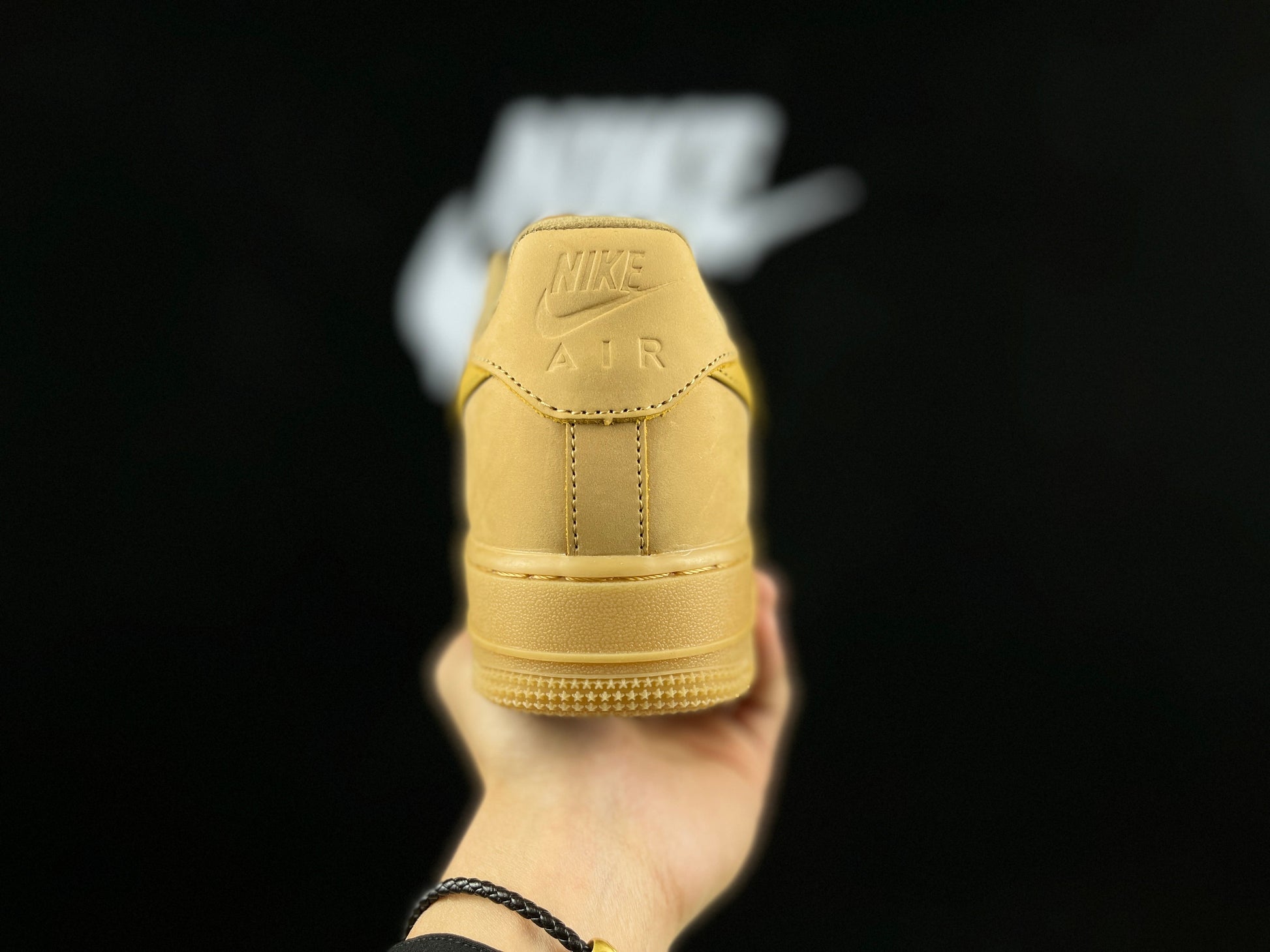 NIKE Air Force 1 'wheat' - Red Unisex Streetwear Limited Edition - **Nike Air Force 1 'Wheat'** The Nike Air Force 1 'Wheat' is a standout edition