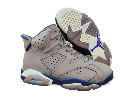 Jordan 6 'travis Scott British Khaki' - Black Unisex Streetwear Limited Edition - The Air Jordan 6 'Travis Scott British Khaki' is a standout collaboration between Jordan Brand