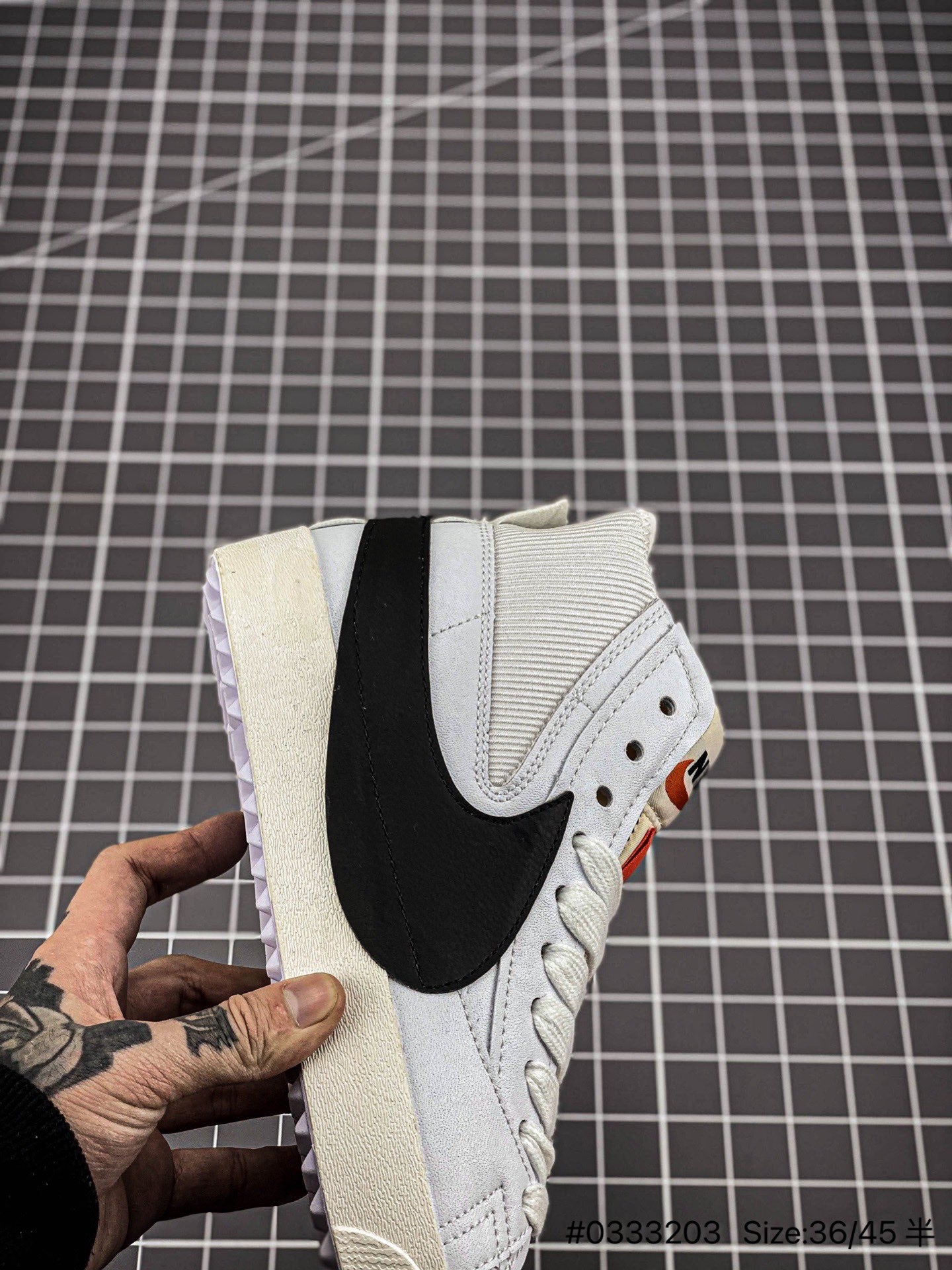 Nike Blazer Mid'1977 Jumbo - Black Unisex Streetwear Limited Edition - The Nike Blazer Mid '1977 Jumbo 'Deconstructed Comfort' in White and Black takes the classic