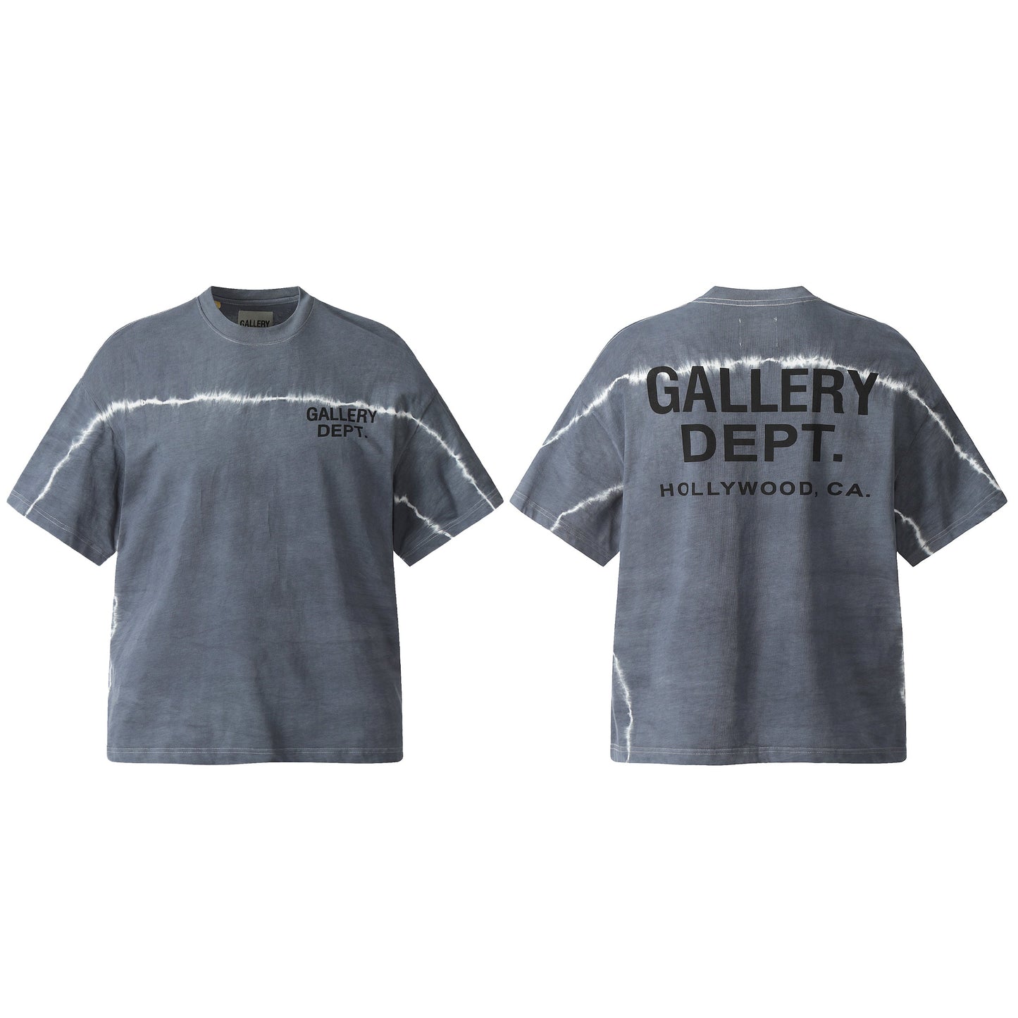 GALLERY Dept T-Shirt - Black Unisex Streetwear Limited Edition - Introducing the Gallery Dept. Hollywood, CA Tie-Dye Tee, a standout piece for those who appreciate