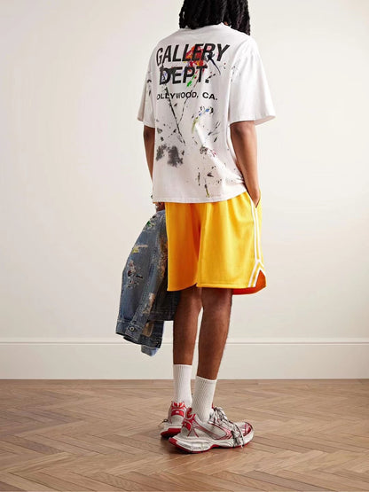 GALLERY Dept Paint Shop Souvenir Tee T-Shirt - Black Unisex Streetwear Limited Edition - **Gallery Dept. Hollywood Tee: Detailed Product Description** Embrace a piece of wearable art with the