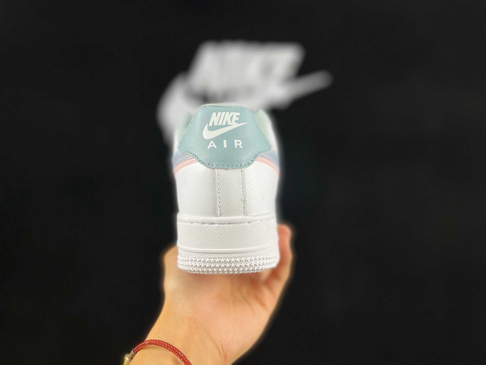 NIKE Air Force 1 'double Swoosh Peach Pink' Sneakers Unisex Streetwear Limited Edition - **Nike Air Force 1 'Double Swoosh Peach Pink'** The Nike Air Force 1 'Double Swoosh