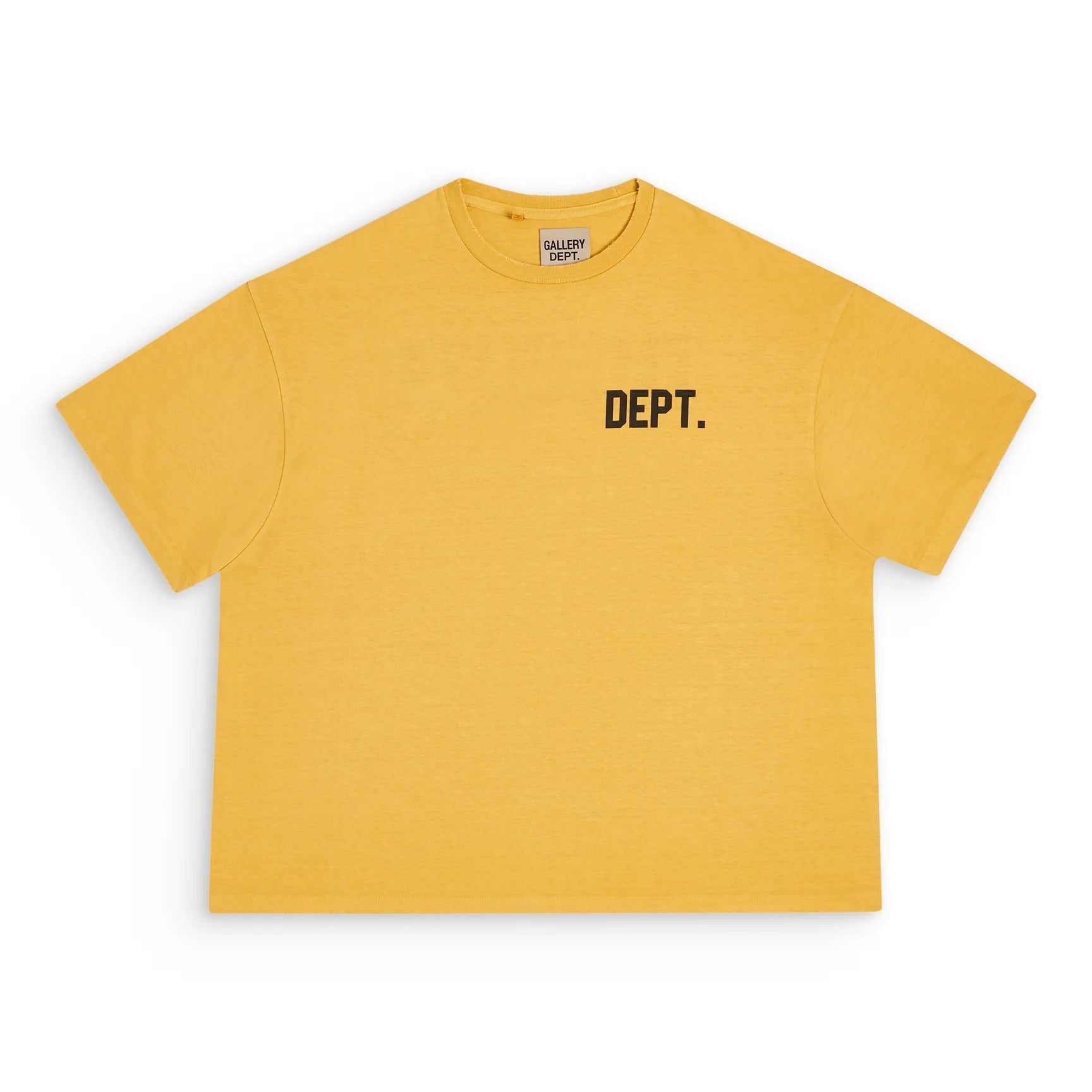 GALLERY Dept Student Coach Reversible Tee Gd T-Shirt - Black Unisex Streetwear Limited Edition - The Gallery Dept. 'STUDENT' T-Shirt in vibrant yellow is a bold and stylish addition to