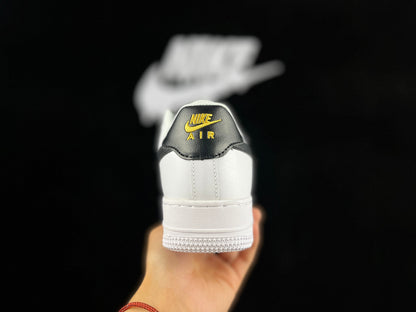 NIKE Air Force 1 'mini Swoosh White - Black' Unisex Streetwear Limited Edition - **Nike Air Force 1 'Mini Swoosh White/Black'** The Nike Air Force 1 'Mini Swoosh White/Black'