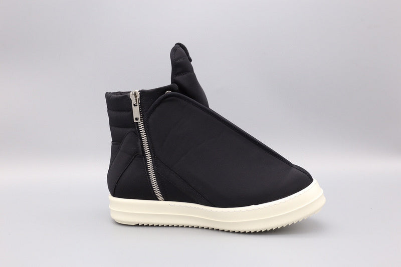 Rick Owens Wrap-around High-top Sneakers - Black Unisex Streetwear Limited Edition - **Rick Owens Black Wrap-Around High-Top Sneakers: Bold Innovation** Step into the future of fashion with