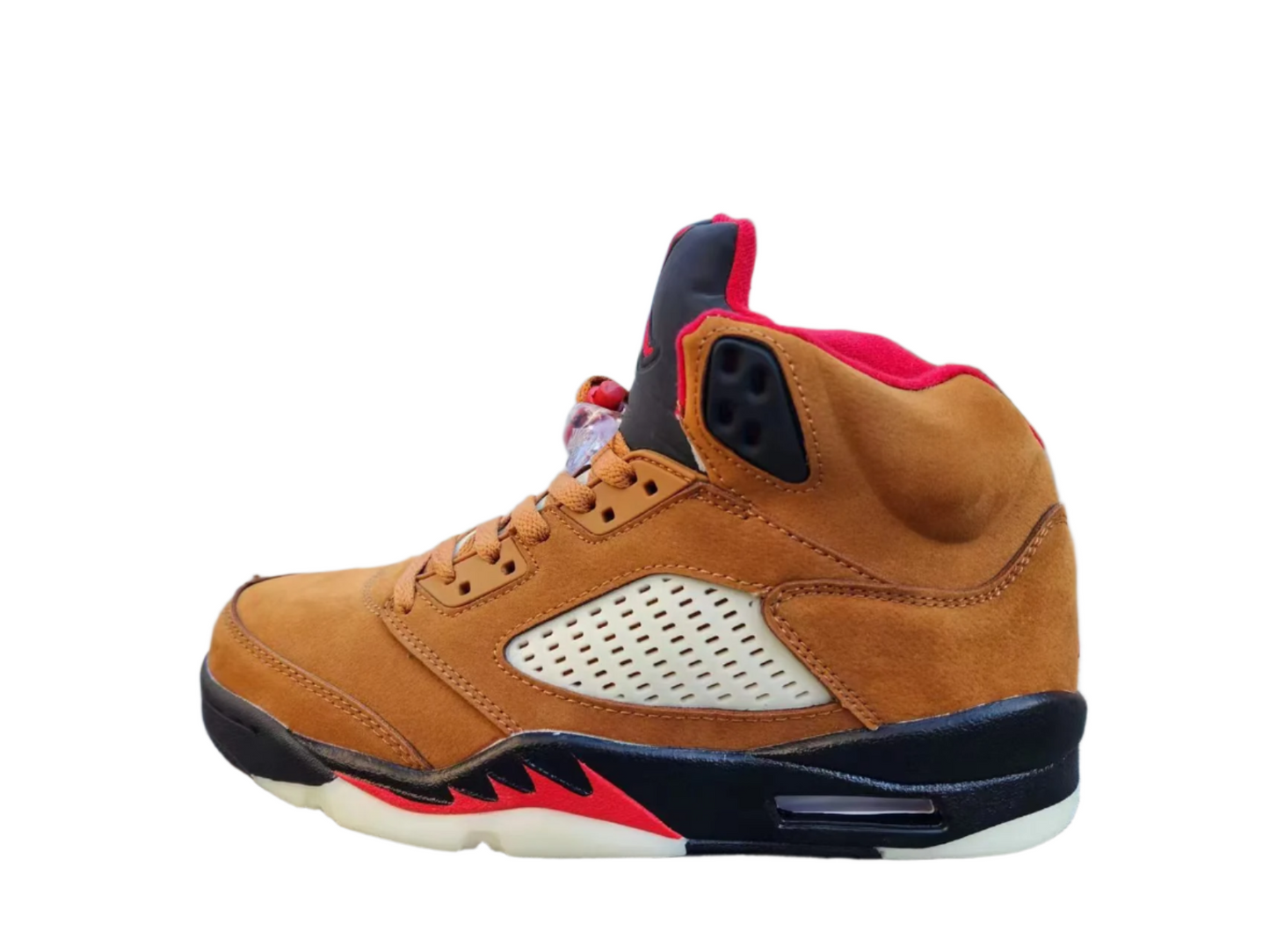 Jordan 5 And Tan - Red Unisex Streetwear Limited Edition