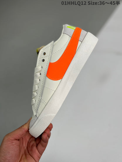 Nike Blazer Low'1977 Jumbo - White Unisex Streetwear Limited Edition - The Nike Blazer Low '1977 Jumbo Citrus brings a vibrant twist to a retro classic