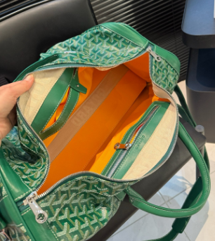 GOYARD BOSTON 50 TRAVEL BAG GREEN - detail - replica sneakers