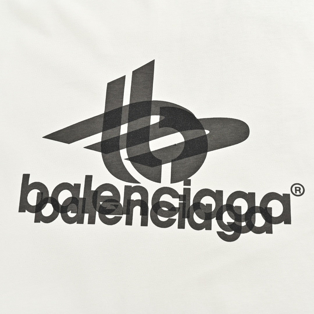Camiseta Balenciaga - Logotipo superpuesto