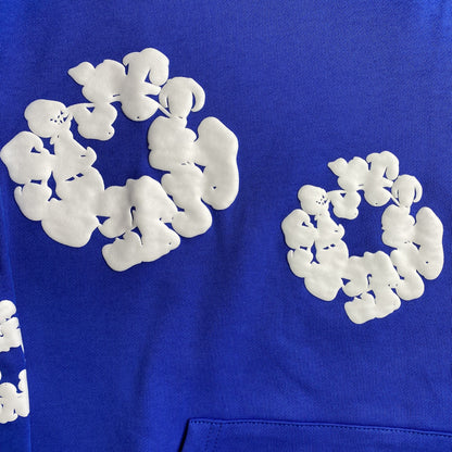 DENIM Tears Cotton Wreath Hoodie Deep - Blue Unisex Streetwear Limited Edition