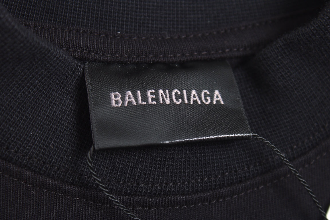 Camiseta Balenciaga Multi-Logo (Negra)
