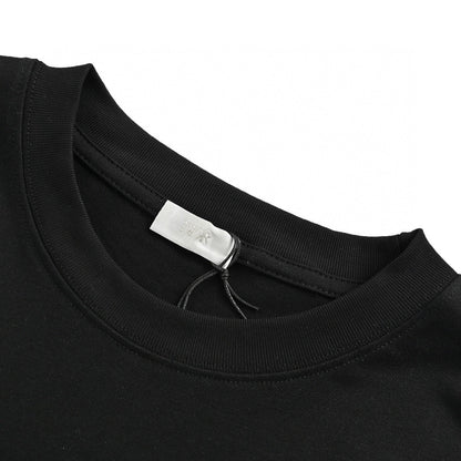 Camiseta Dior con estampado de estrella, negra