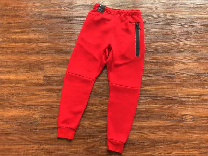 NIKE Tech Fleece Pants - University - Red Unisex Streetwear Limited Edition