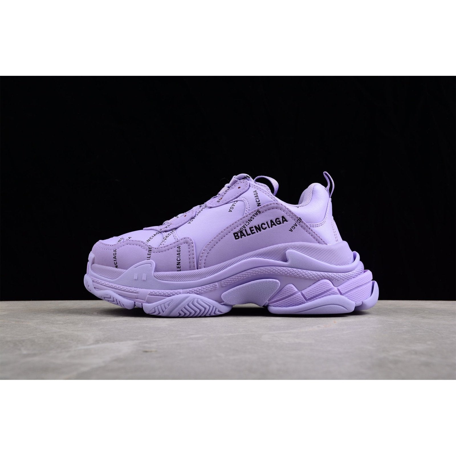 BALENCIAGA Triple S - Sneakers - Purple Unisex Streetwear Limited Edition - The Balenciaga Triple S x Purple redefines the iconic chunky sneaker with a vibrant splash