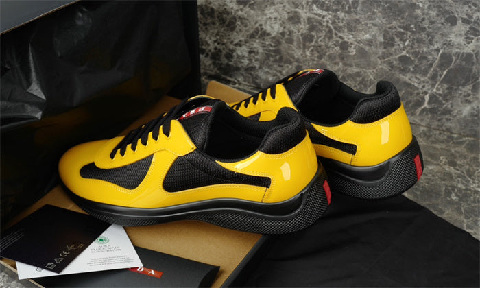 PRADA America's Cup Yellow - Sneakers - Black Unisex Streetwear Limited Edition