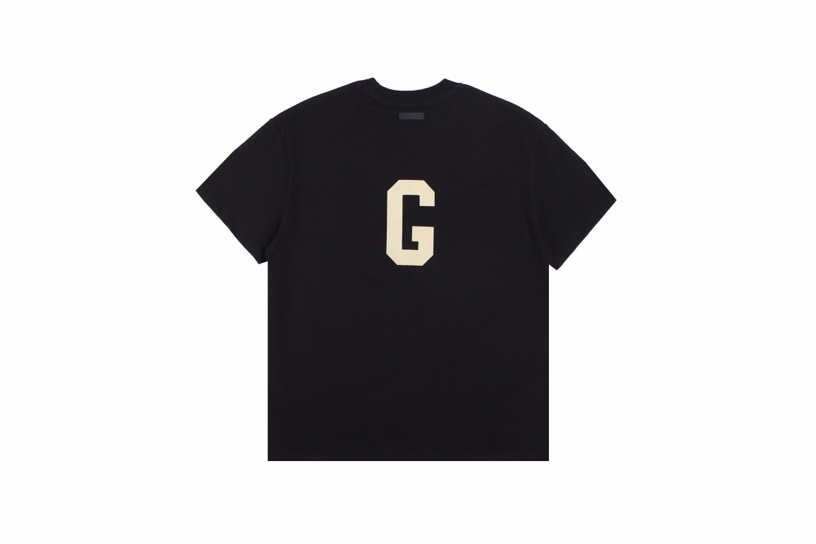 Camiseta Fear of God con la letra F (Negra)