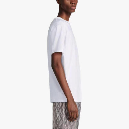 Dior T-shirt With Minimalist Logo (white) Unisex Streetwear Limited Edition - <p dir='ltr'><span>White t-shirt featuring a small, minimalist Dior logo on the chest. Simple and