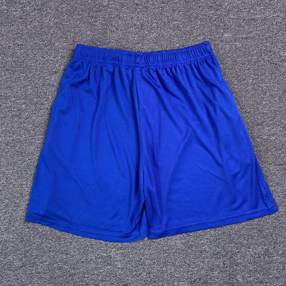 ERIC Emanuel Ee Basic Shorts - Orange - Blue Unisex Streetwear Limited Edition - The ERIC EMANUEL EE BASIC SHORTS BLUE/ORANGE - REPLICA merge bold streetwear aesthetics with premium