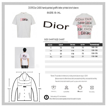 Camiseta Dior - Logotipo de pincelada