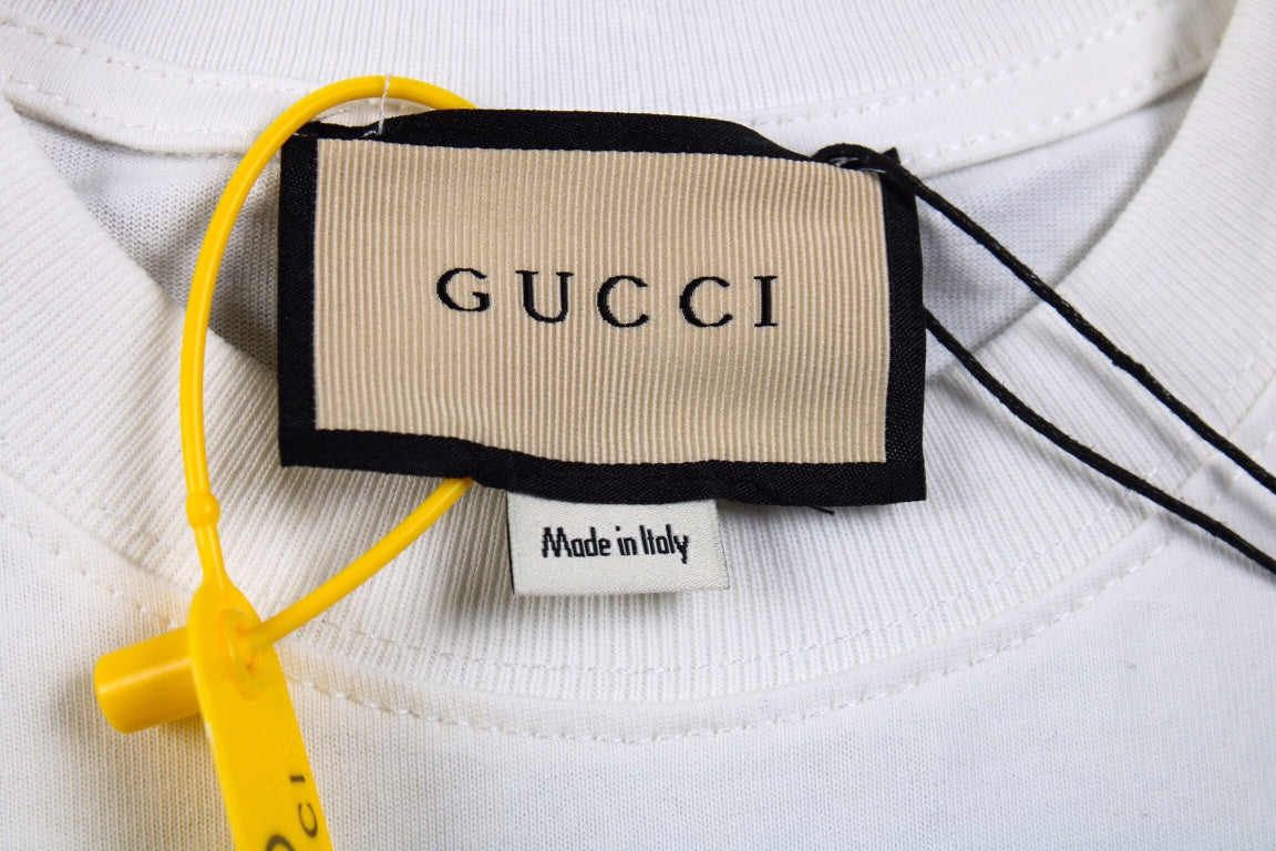 Camiseta Gucci con el logo GG entrelazado - Blanca