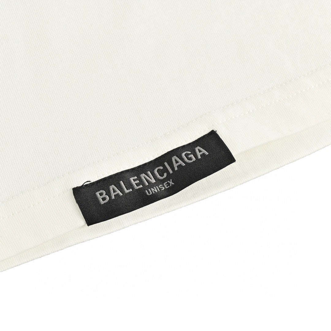 Balenciaga T-shirt - Back Logo - Black Unisex Streetwear Limited Edition - <span>This Balenciaga t-shirt features a minimalist design with a focus on the back. The white