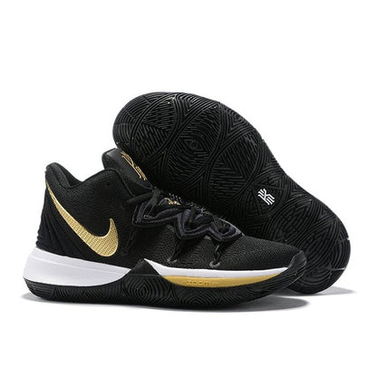 NIKE Kyrie 5 - Metallic Gold - Black Unisex Streetwear Limited Edition