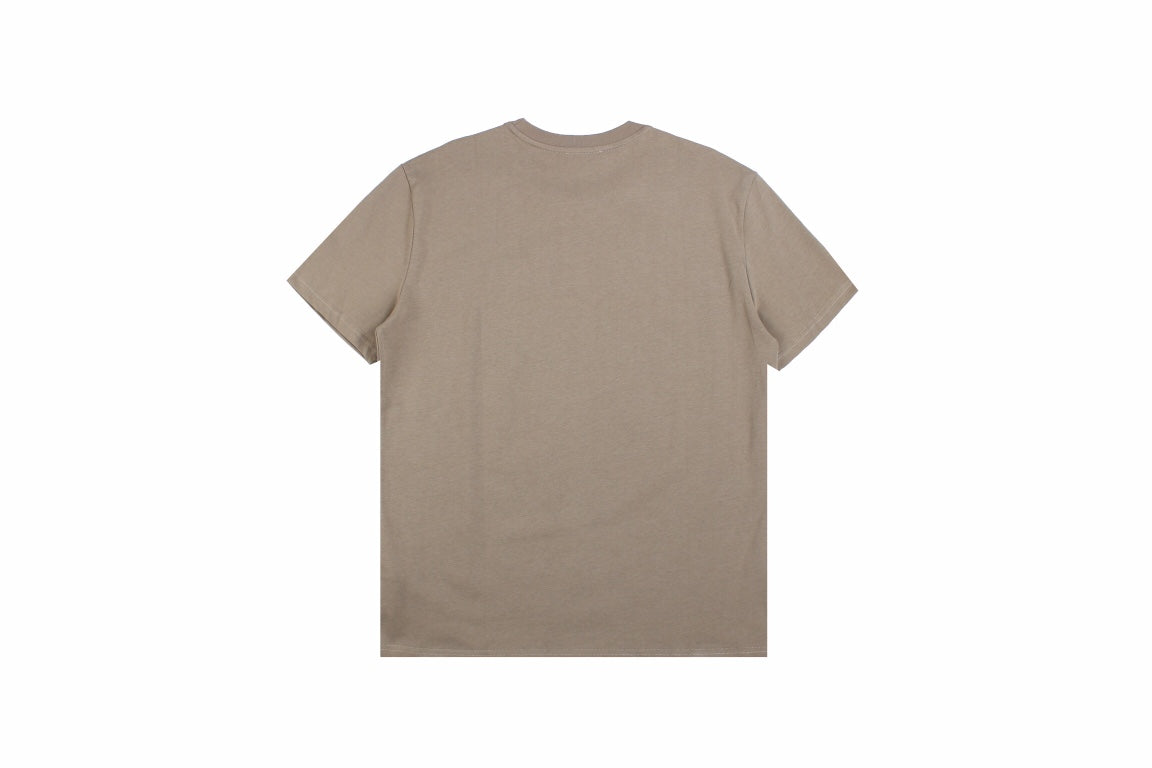 Dior Double D Logo T-shirt (khaki) - White Unisex Streetwear Limited Edition - <p dir='ltr'><span>This Dior t-shirt features a minimalist design with the 'CD' logo embroidered on