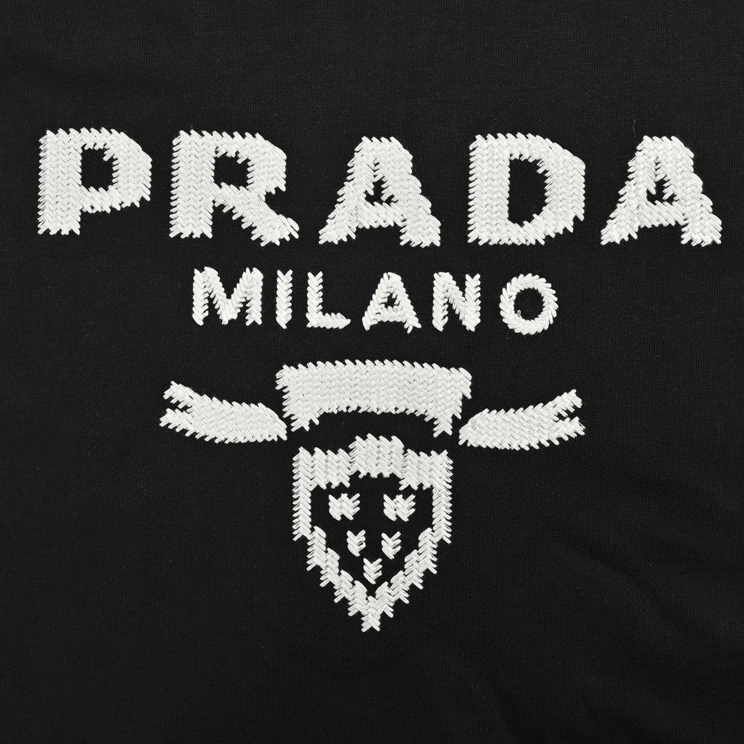 Prada Milano Black Emblem T-Shirt - outsole - replica sneakers