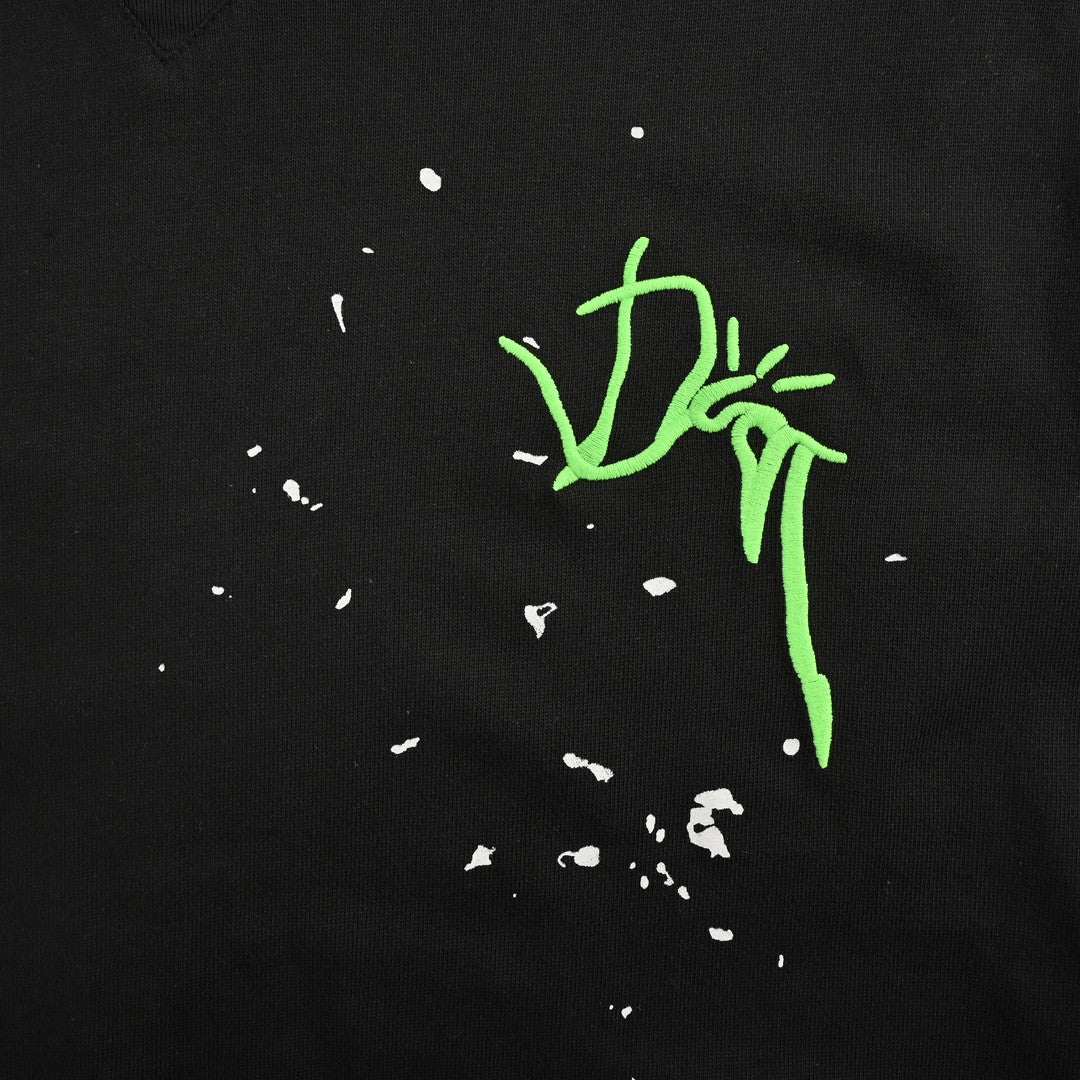 Camiseta Dior Artistic Splatter (Negra)