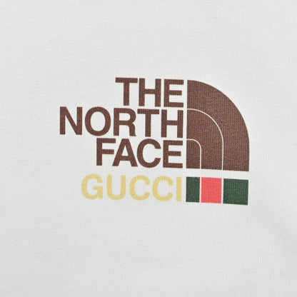 The North Face - Gucci Nature Print T-shirt - White Unisex Streetwear Limited Edition - The North Face x Gucci Nature Print T-Shirt is a stylish blend of luxury and