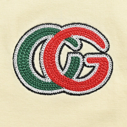 T-shirt Gucci en coton avec logo GG crème