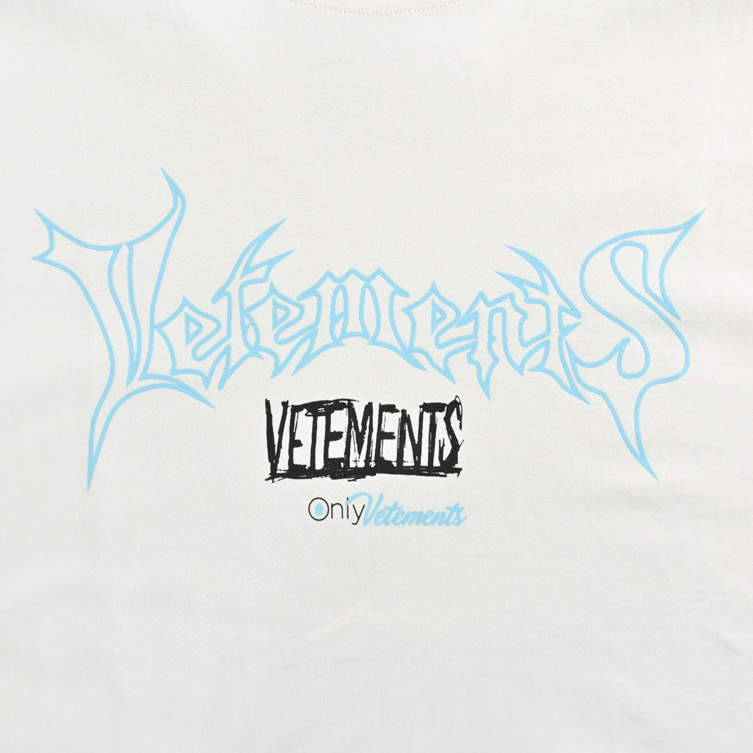 BALENCIAGA - Vetements Logo T-shirt - White Unisex Streetwear Limited Edition