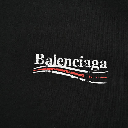 Camiseta negra de campaña política de Balenciaga