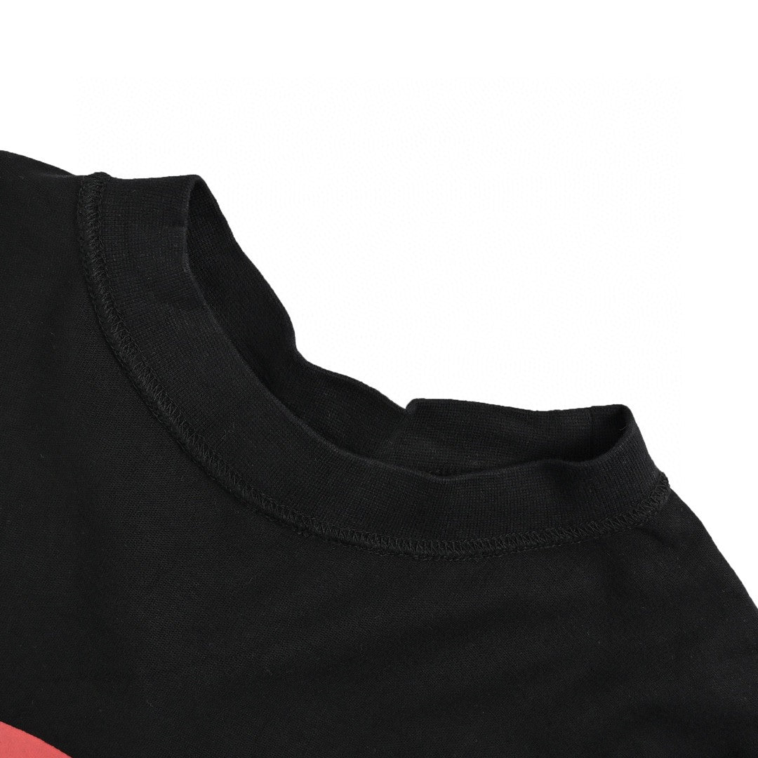 Camiseta de la gira de Balenciaga con cordón (negra)