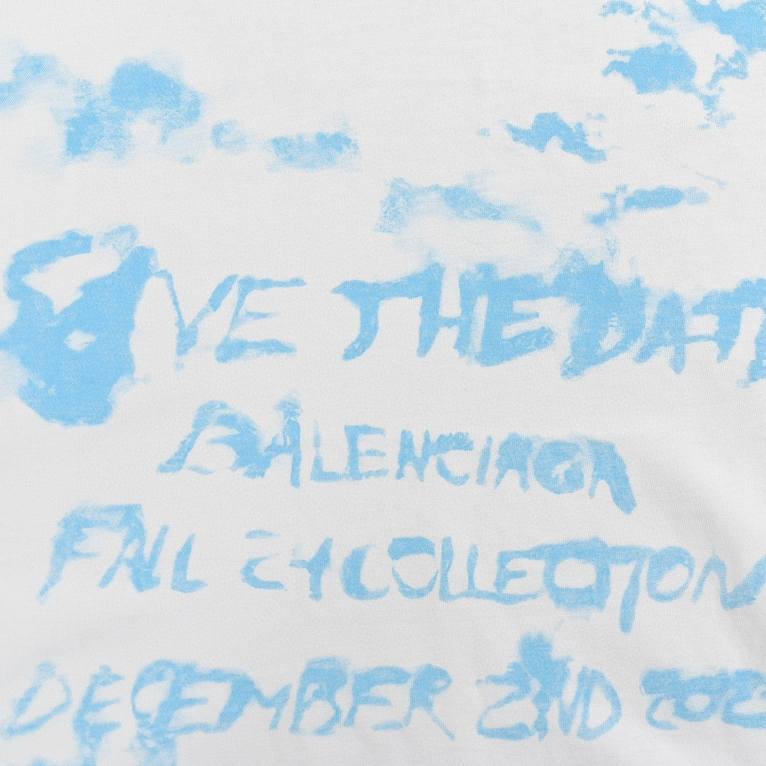 Camiseta blanca Balenciaga Save the Date