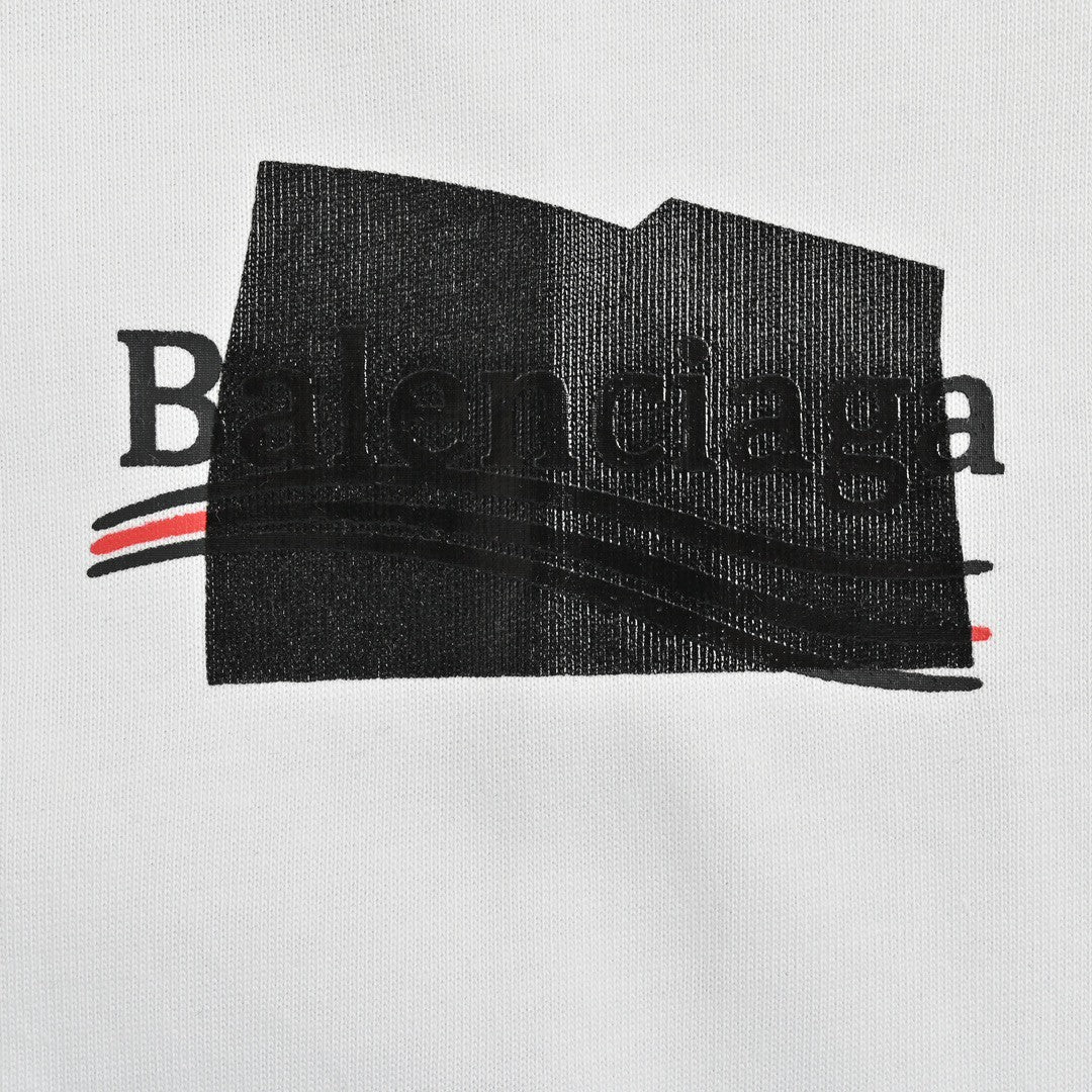 Camiseta de campaña política de Balenciaga (blanca)