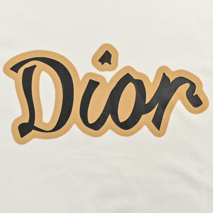 Camiseta Dior blanca y marrón