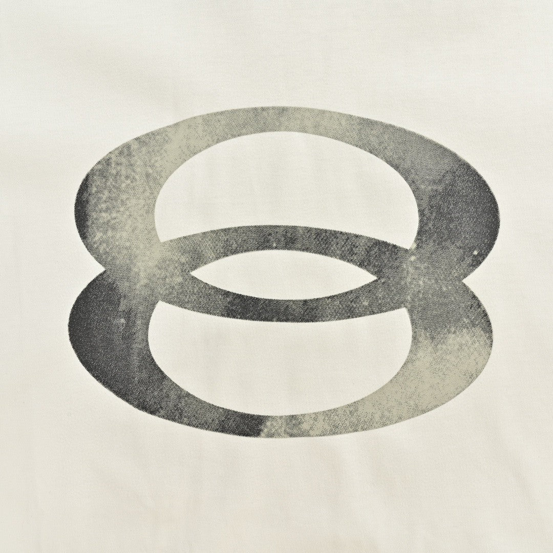 Camiseta Balenciaga Oversized '8' Logo (Blanca)