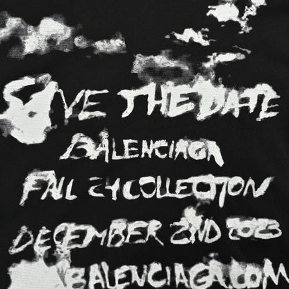 Camiseta negra Balenciaga Save the Date