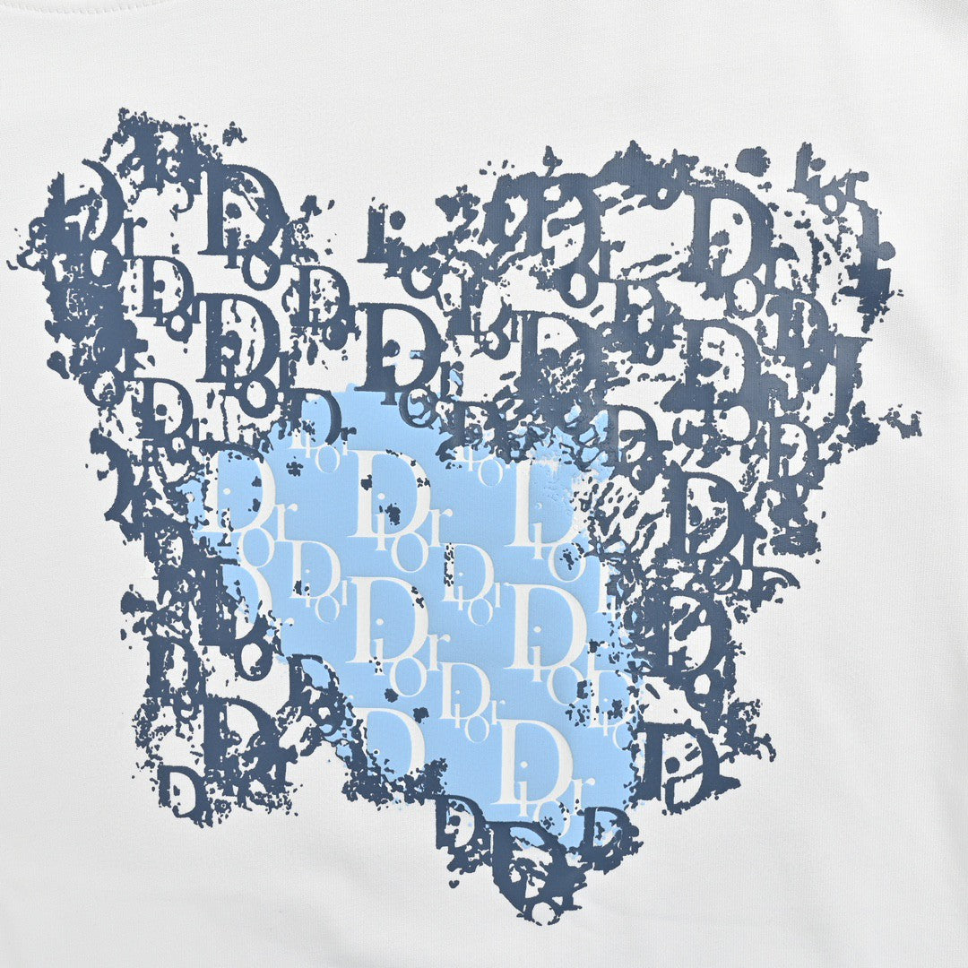 Camiseta con motivo de monograma Dior (blanca)