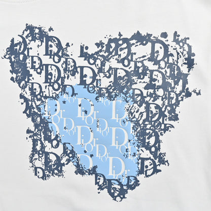 Camiseta con motivo de monograma Dior (blanca)