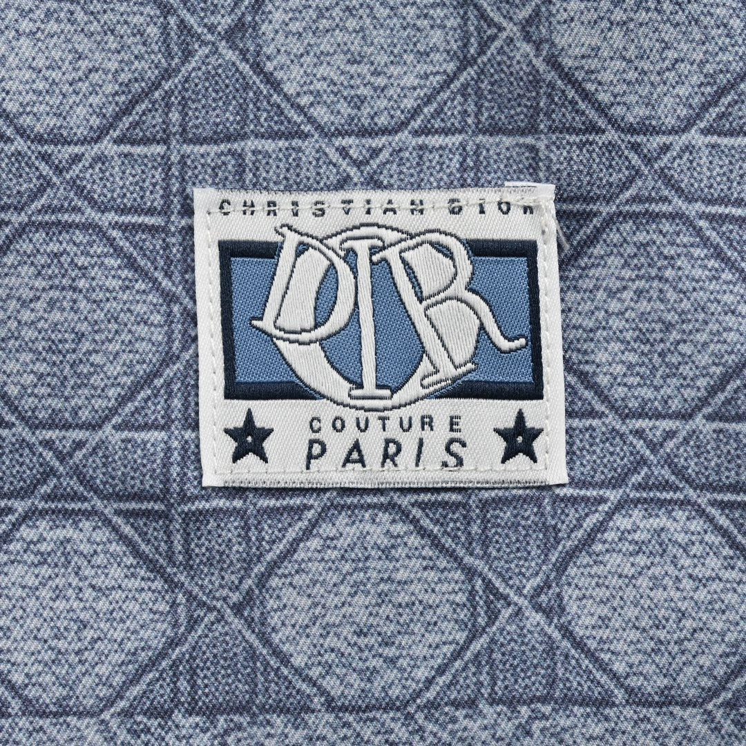 Chemise à manches courtes à motifs géométriques Dior