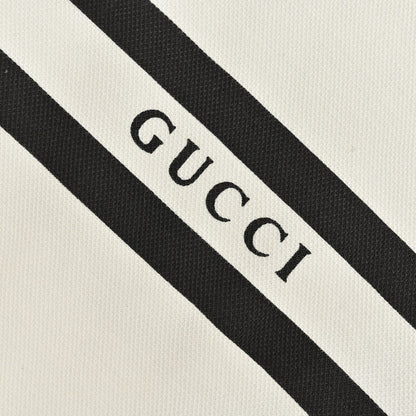Polo Gucci con logo a rayas (Blanco)