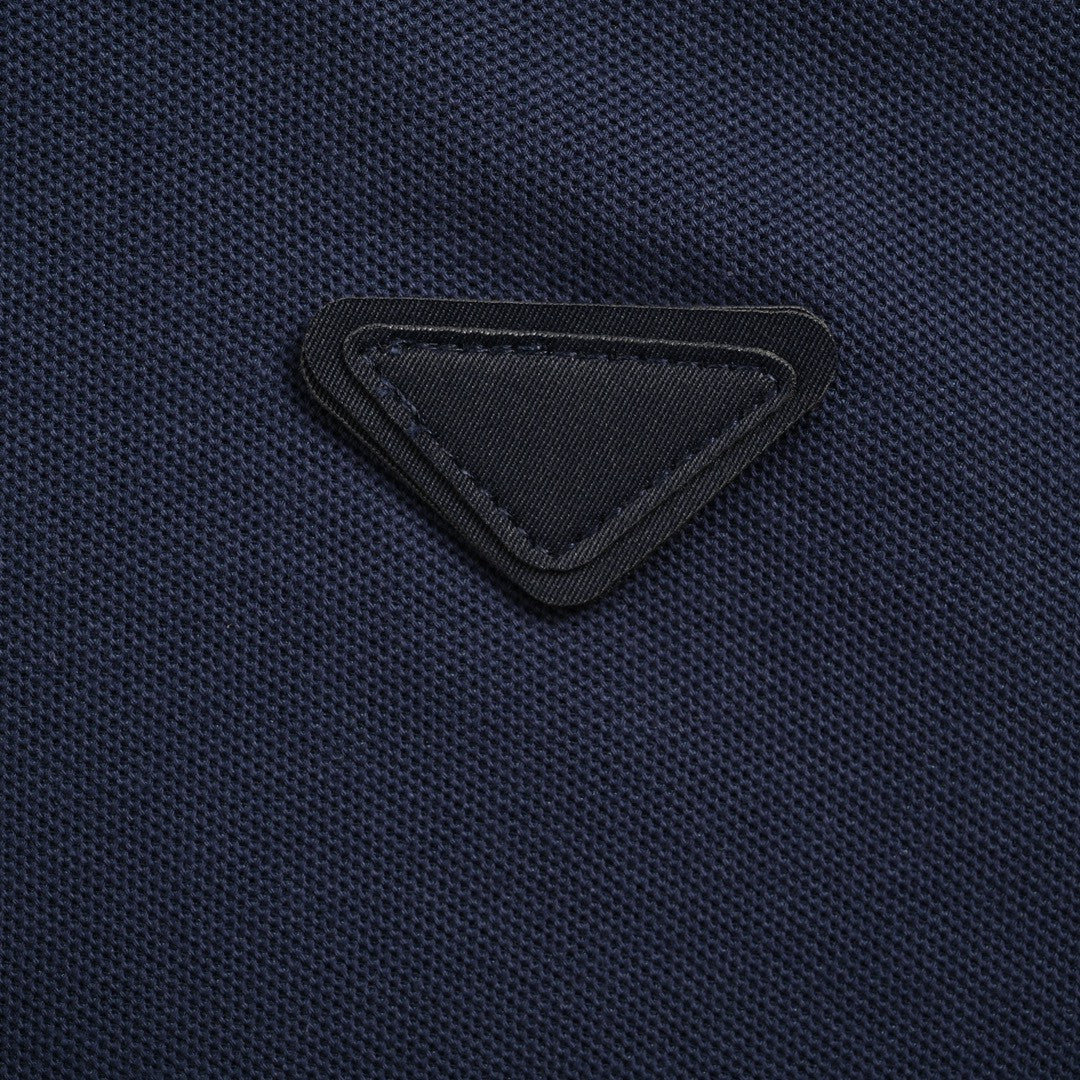 Prada Classic Navy Polo Shirt - detail - replica sneakers