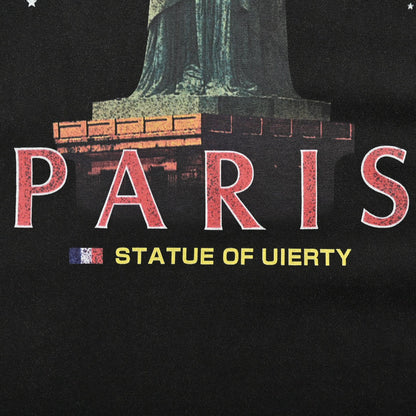 Camiseta Balenciaga Paris Estatua de la Libertad (Negra)